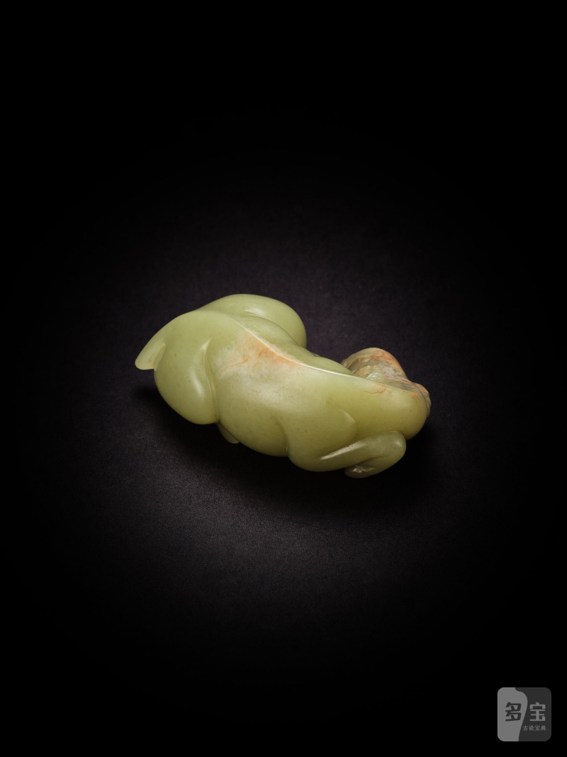 清　黃玉羊 | A YELLOW JADE CARVING OF A RAM - 图4